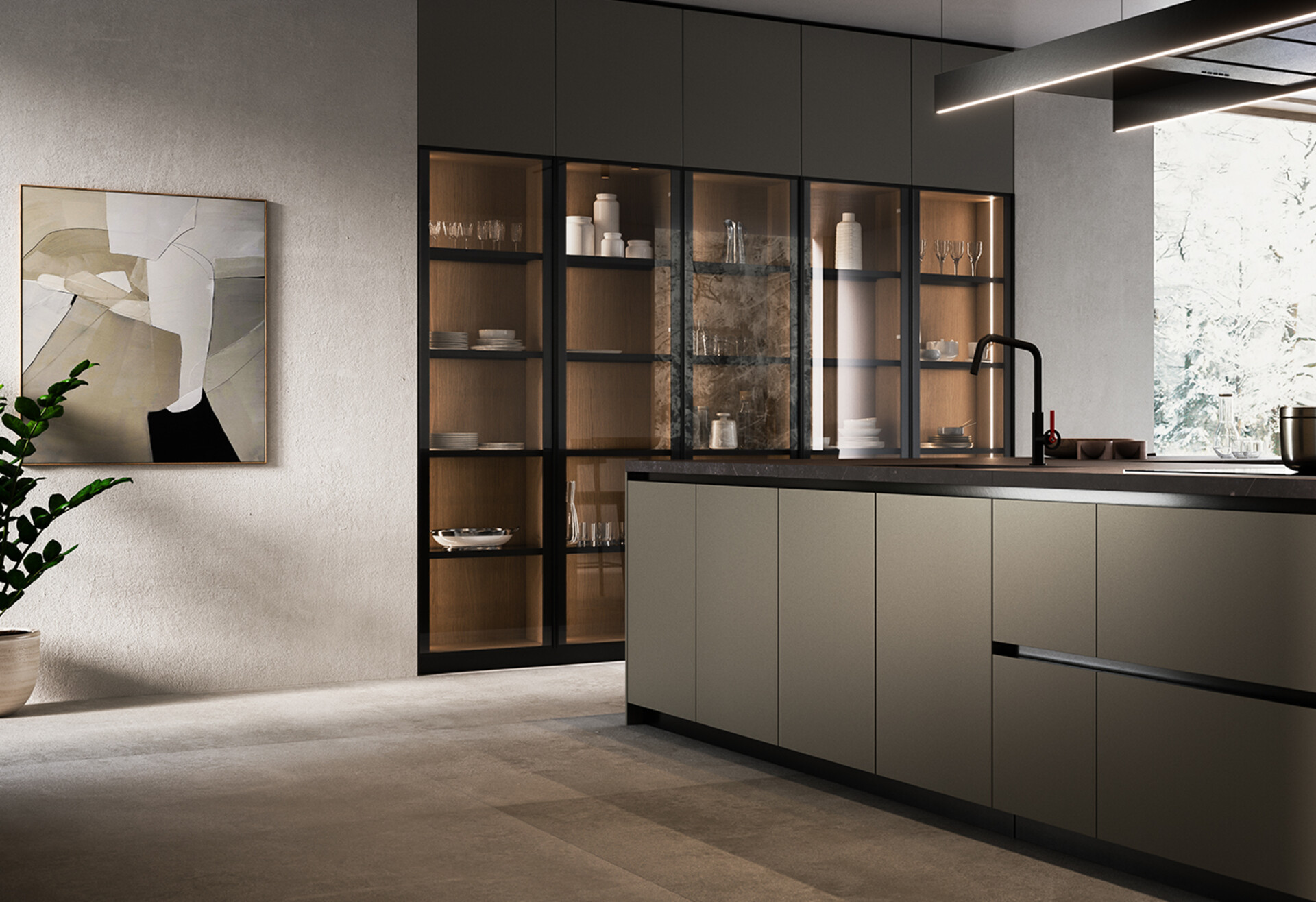 Ante a vetro, stile ed eleganza in cucina